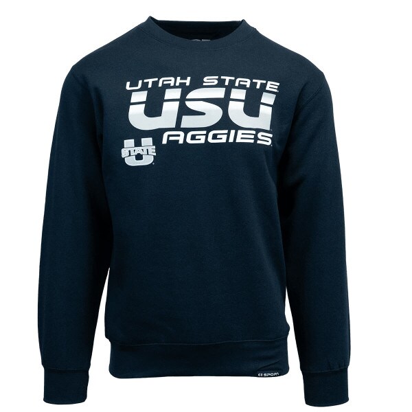 utah state usu aggies crew sweatshirt navy